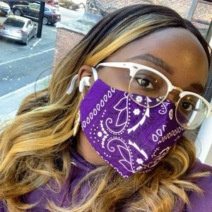 Bandanna Cotton Mask w/ Interfacing